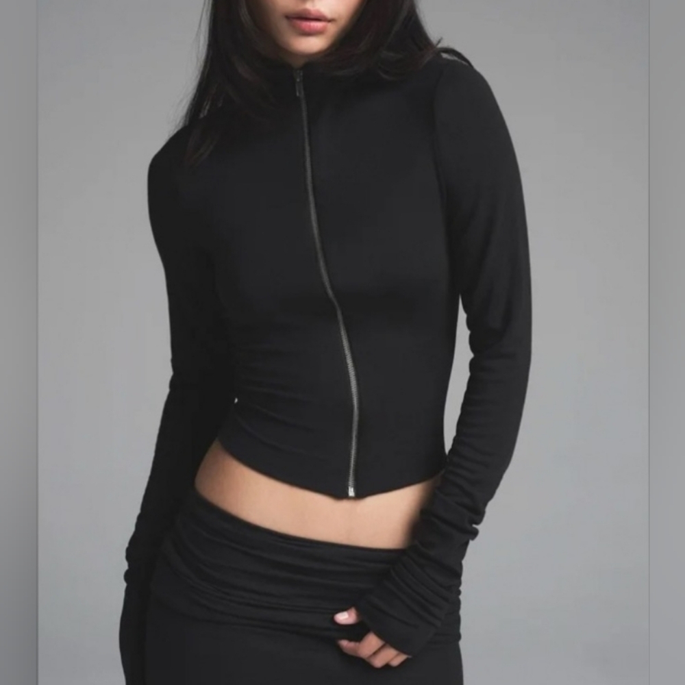 NWT SKIMS Cloud Zip Front Top